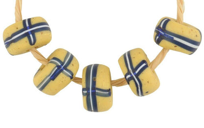 Venetian Glass Trade Beads Old Fancy African Trade Beads Disks Spacers Lampwork