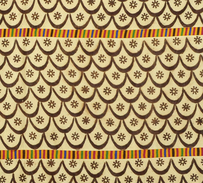 Hand Stamped Adinkra Cloth “Woman” Size – 1960s Authentic Ashanti