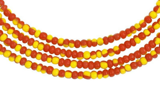 Old Tiny Venetian Glass Seed Beads West African Trade Ghana Ceremonial Jewelry - alternate view