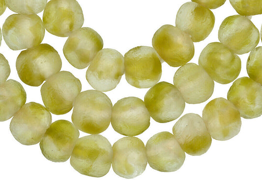 Authentic Krobo Glass Beads - Translucent Handmade In Ghana - alternate view
