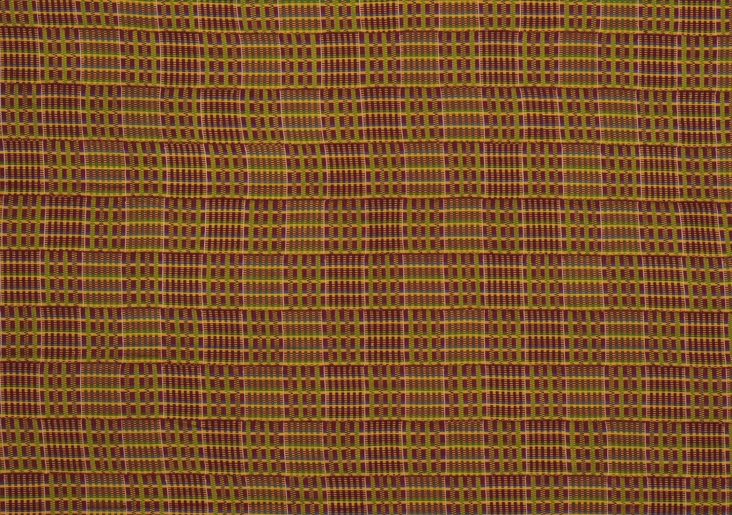 Rare Old Ghana Kente Hand Woven Cloth African Ashanti Asante Home Decoration Art - close-up