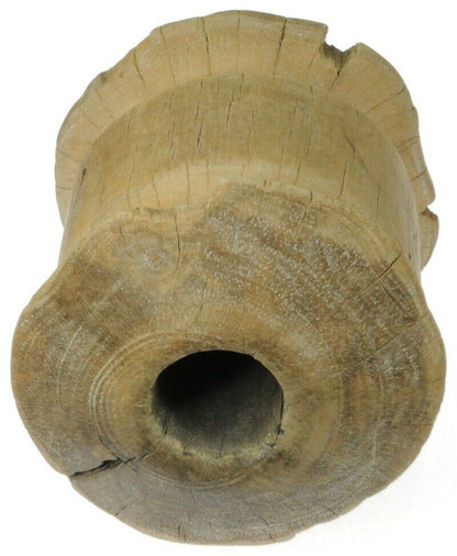 Old Tuareg Wood Pulley African Sahara Desert Water Well Niger Mali Art Authentic - zoomed-in detail