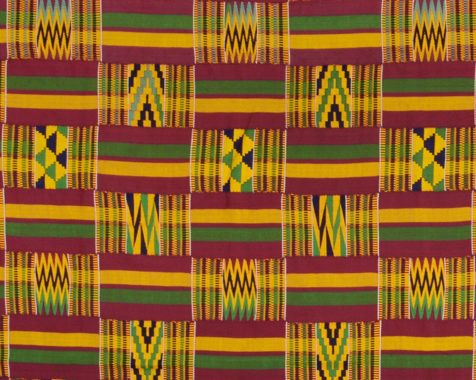 Vintage Handwoven Ashanti Kente Cloth – Man Size 120″×74″