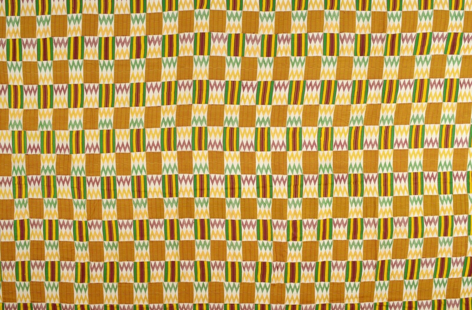 Handwoven Ashanti Kente – Mid‑1900s Man Size, Authentic Ghana Cloth