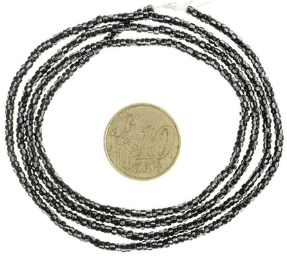 Old Venetian Tiny 2 mm Seed Glass Trade Beads Strand – 27″