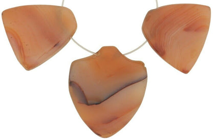 Antique Carnelian & Agate Triangular & Heart Beads – Cambay Trade Set