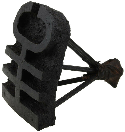 Akoben Symbol Adinkra Stamp Block African Ghana Akan Cloth Textile