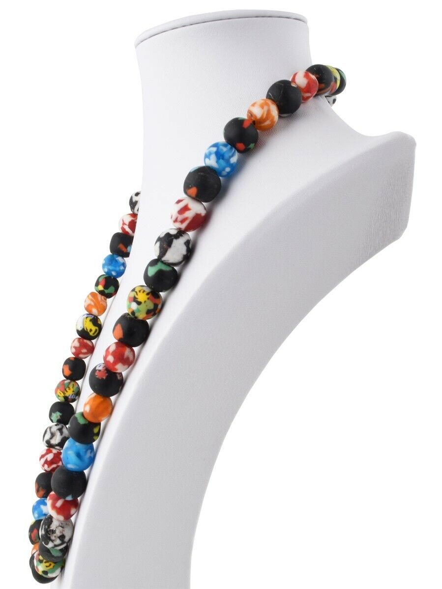 Recycled Tiny Glass Seed Beads Handmade Ready To Wear Jewelry Krobo Ghana Africa - alternate view