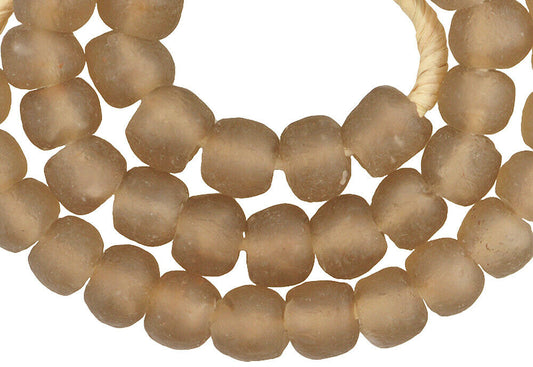 Translucent Krobo Glass Beads - Authentic African Trade Beads, 13-14Mm - alternate view