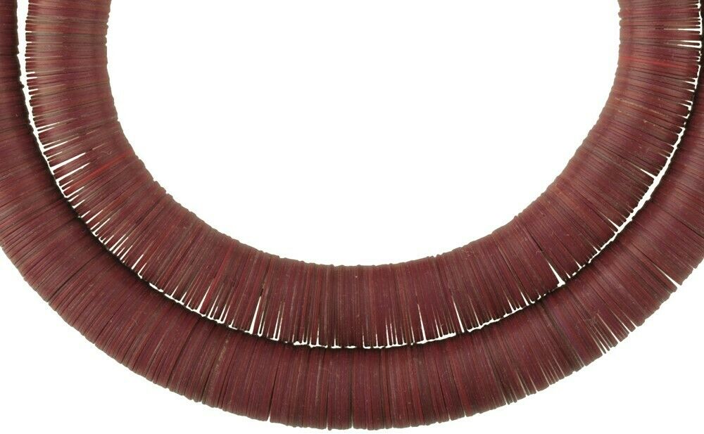 Vintage Czech Vulcanite Disk African Trade Beads 14Mm - alternate view