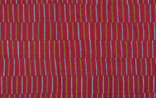 Rare African Ewe Kente Cloth Ghana Volta Handwoven Ceremonial - alternate view