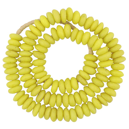 Beads Recycled Glass Powder African Trade Disks Spacers Jewelry
