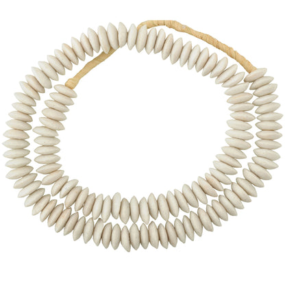 Handmade 24" Krobo Recycled Glass Beads - 14-15Mm