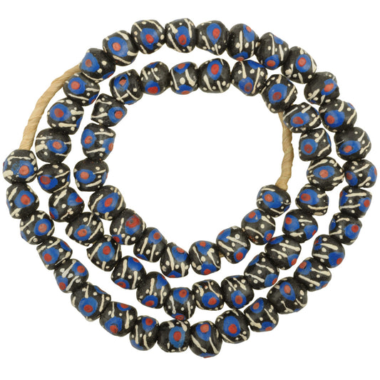Exquisite African Trade Beads - Fancy Ghana Powder Glass Krobo
