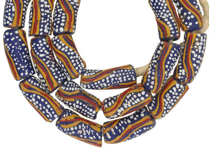 African Krobo Beads Powder Glass Recycled Handmade Tribal Ghana - alternate view