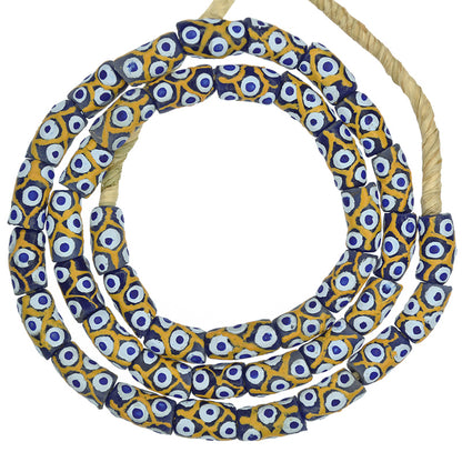 Fancy Powder Glass Beads - African Trade Beads From Ghana