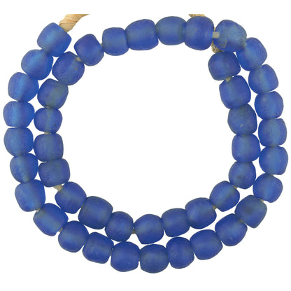 Translucent Recycled Glass Bottle Beads - African Trade Beads