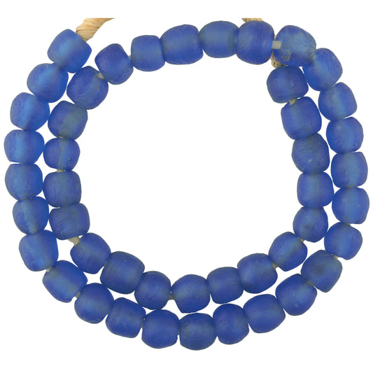 Translucent Recycled Glass Bottle Beads - African Trade Beads