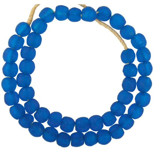 Beautiful Translucent African Trade Bottle Glass Beads 12-13Mm