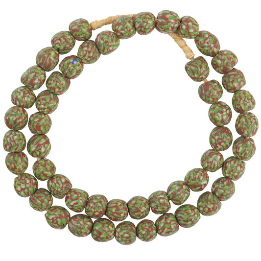 Handmade Fused Ghana Recycled Glass Beads - African Trade Beads