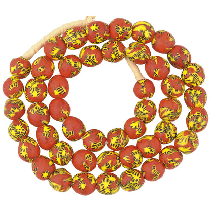 New African Trade Beads - Ghana Recycled Glass Krobo Beads