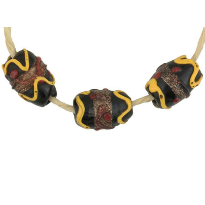 Venetian Antique Glass Beads "Wedding Cake" African Lampwork