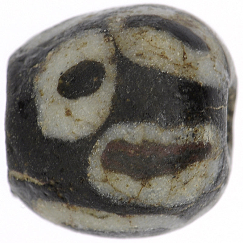 Rare Islamic "Eye" Mosaic Glass Bead, Fustat Egypt - close-up