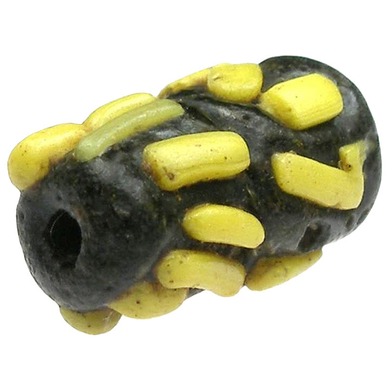 Rare Antique Islamic Glass Trade Bead - Fustat, Egypt (12Mm X 7Mm)