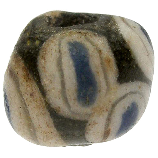 Rare Antique Fustat Mosaic Glass Bead - 1200 Ad, Small Size