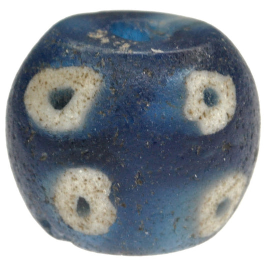 Rare Blue Islamic Mosaic Glass Bead - Fustat Egypt C.1200 Ad